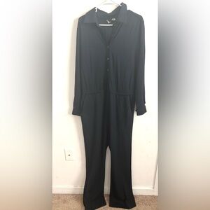 Soft Surroundings Jumpsuit Weekend wide leg Boiler Suit Utility Minimalist Y2K